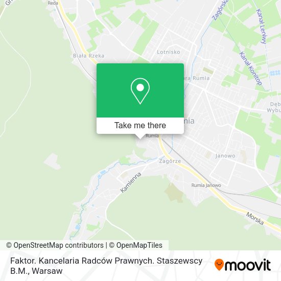 Faktor. Kancelaria Radców Prawnych. Staszewscy B.M. map