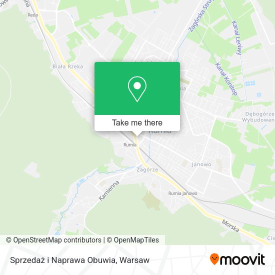 Sprzedaż i Naprawa Obuwia map