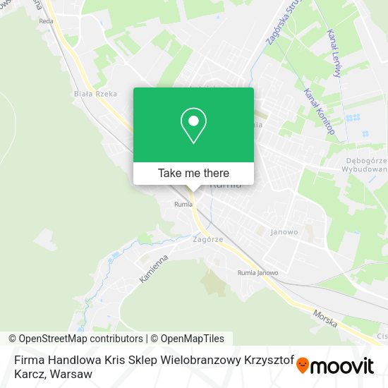 Firma Handlowa Kris Sklep Wielobranzowy Krzysztof Karcz map