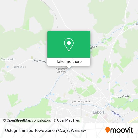 Usługi Transportowe Zenon Czaja map