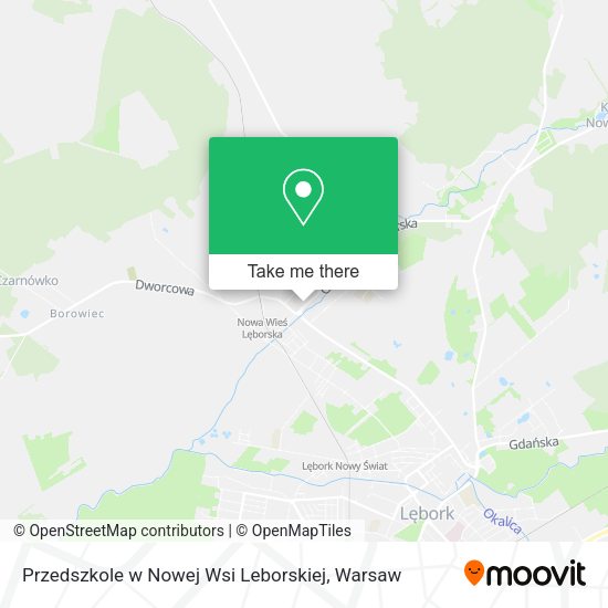 Przedszkole w Nowej Wsi Leborskiej map