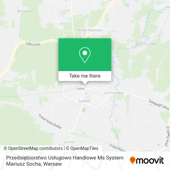 Карта Przedsiębiorstwo Usługowo Handlowe Ms System Mariusz Socha