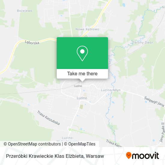 Przeróbki Krawieckie Klas Elżbieta map