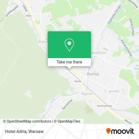 Hotel Adria map