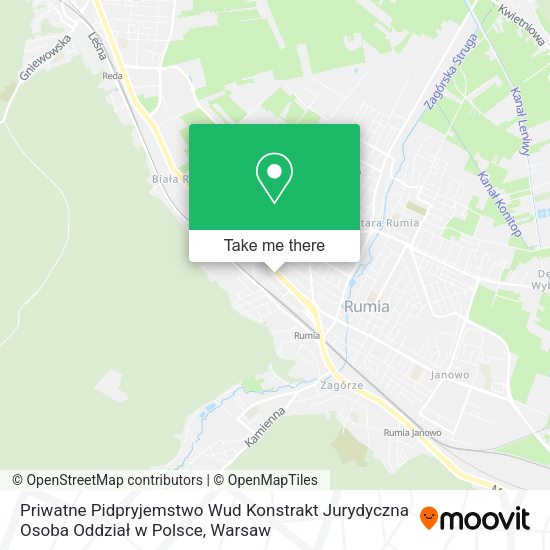 Priwatne Pidpryjemstwo Wud Konstrakt Jurydyczna Osoba Oddział w Polsce map