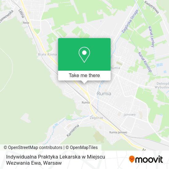 Indywidualna Praktyka Lekarska w Miejscu Wezwania Ewa map