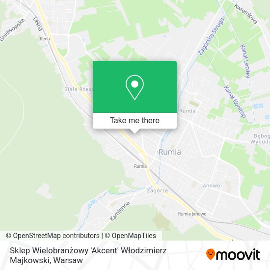 Sklep Wielobranżowy 'Akcent' Włodzimierz Majkowski map