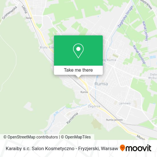 Карта Karaiby s.c. Salon Kosmetyczno - Fryzjerski