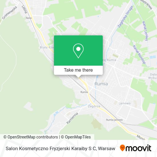 Карта Salon Kosmetyczno Fryzjerski Karaiby S C