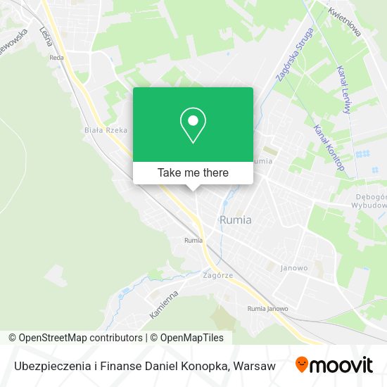 Ubezpieczenia i Finanse Daniel Konopka map