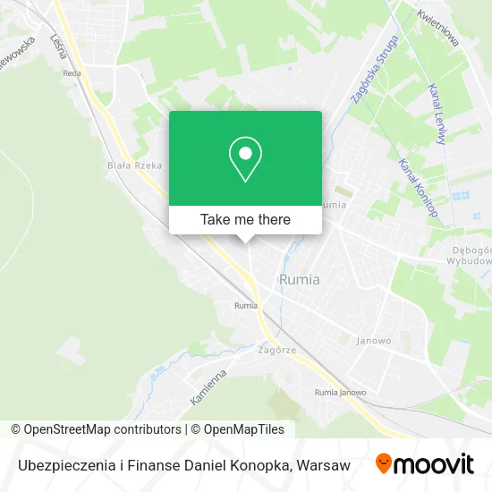 Карта Ubezpieczenia i Finanse Daniel Konopka