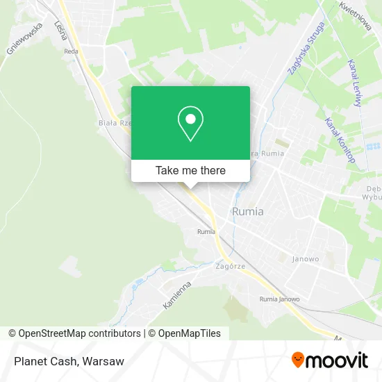 Planet Cash map