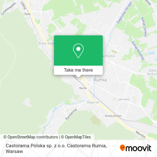 Карта Castorama Polska sp. z o.o. Castorama Rumia