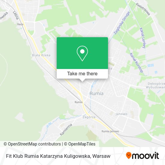 Fit Klub Rumia Katarzyna Kuligowska map