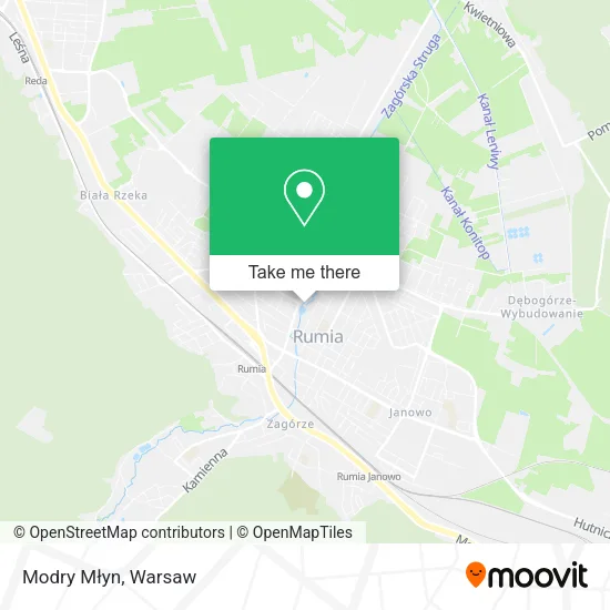 Карта Modry Młyn