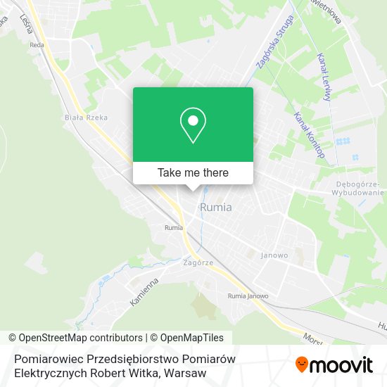 Pomiarowiec Przedsiębiorstwo Pomiarów Elektrycznych Robert Witka map