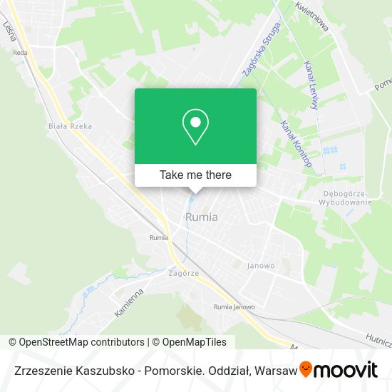 Zrzeszenie Kaszubsko - Pomorskie. Oddział map