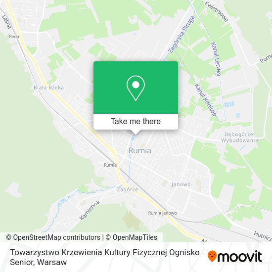 Towarzystwo Krzewienia Kultury Fizycznej Ognisko Senior map