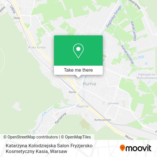 Карта Katarzyna Kolodziejska Salon Fryzjersko Kosmetyczny Kasia