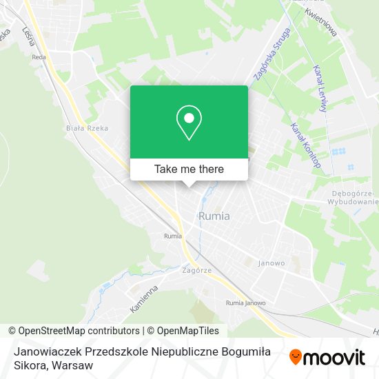 Janowiaczek Przedszkole Niepubliczne Bogumiła Sikora map