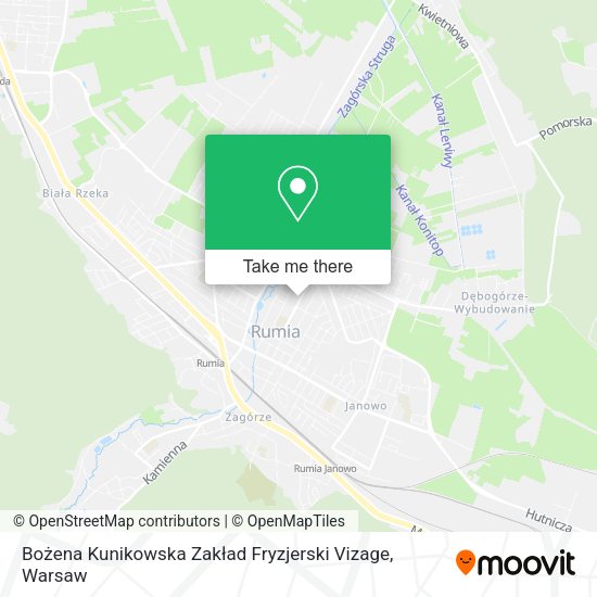 Bożena Kunikowska Zakład Fryzjerski Vizage map