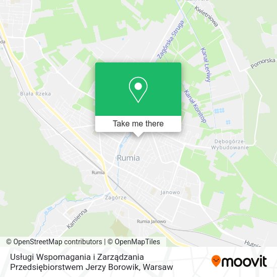 Usługi Wspomagania i Zarządzania Przedsiębiorstwem Jerzy Borowik map