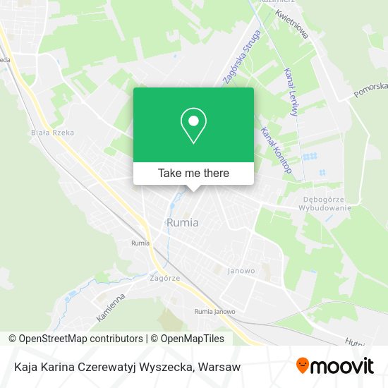 Kaja Karina Czerewatyj Wyszecka map