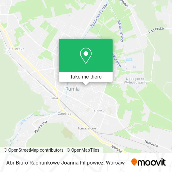 Карта Abr Biuro Rachunkowe Joanna Filipowicz