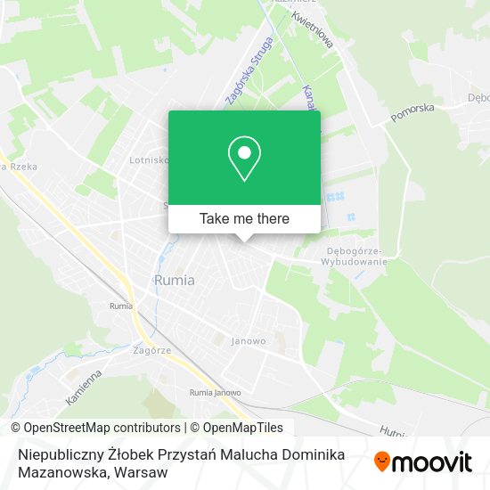 Niepubliczny Żłobek Przystań Malucha Dominika Mazanowska map