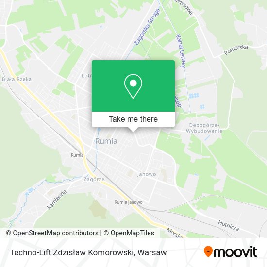 Techno-Lift Zdzisław Komorowski map