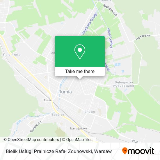 Bielik Usługi Pralnicze Rafał Zdunowski map