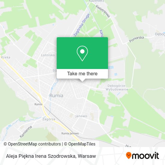 Aleja Piękna Irena Szodrowska map