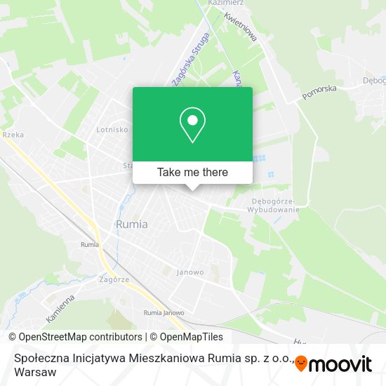 Społeczna Inicjatywa Mieszkaniowa Rumia sp. z o.o. map