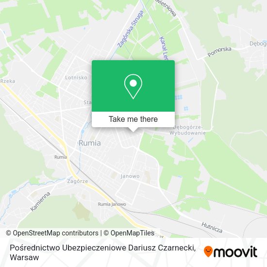 Pośrednictwo Ubezpieczeniowe Dariusz Czarnecki map