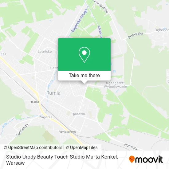 Карта Studio Urody Beauty Touch Studio Marta Konkel