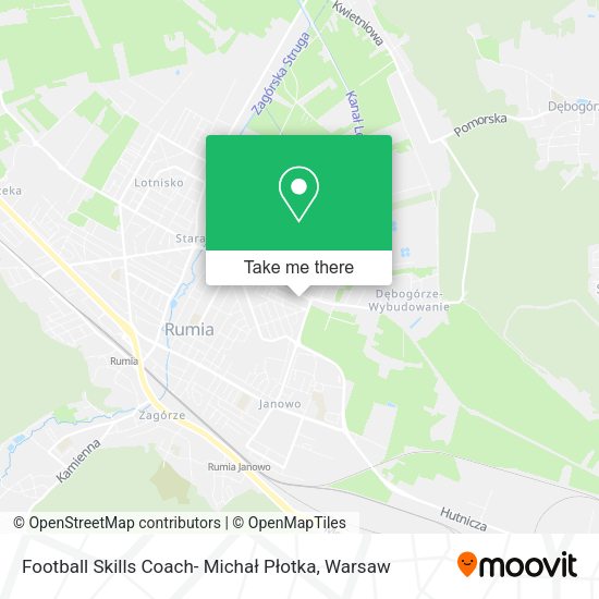 Football Skills Coach- Michał Płotka map