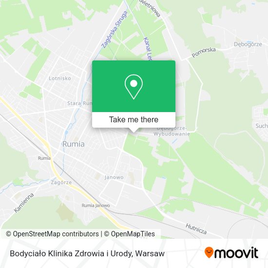 Bodyciało Klinika Zdrowia i Urody map