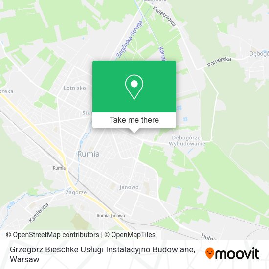 Grzegorz Bieschke Usługi Instalacyjno Budowlane map