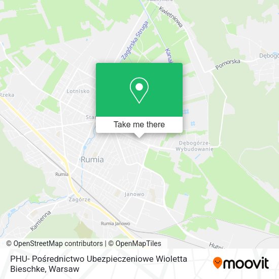 PHU- Pośrednictwo Ubezpieczeniowe Wioletta Bieschke map