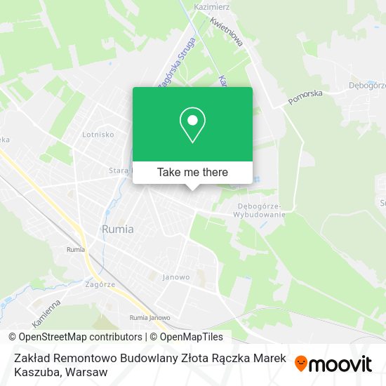 Zakład Remontowo Budowlany Złota Rączka Marek Kaszuba map