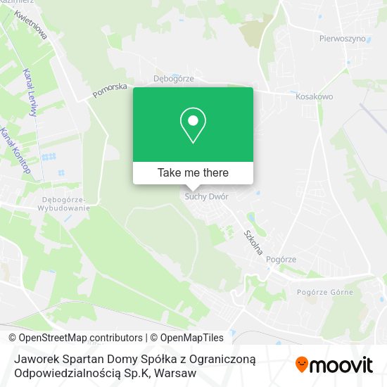 Jaworek Spartan Domy Spółka z Ograniczoną Odpowiedzialnością Sp.K map