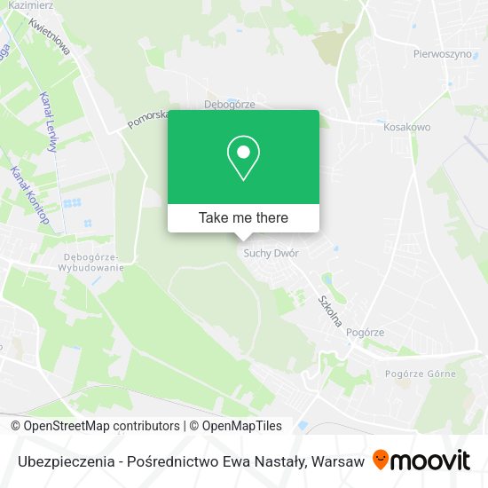 Ubezpieczenia - Pośrednictwo Ewa Nastały map