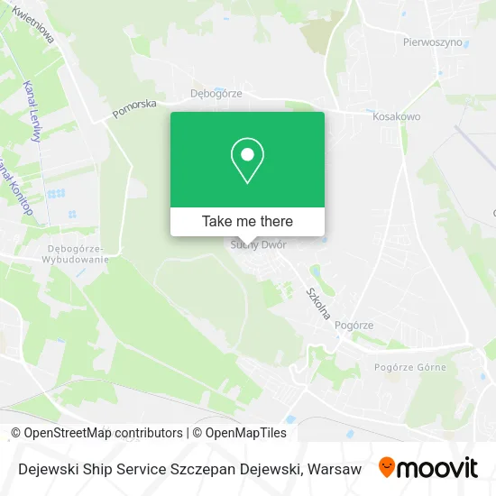 Карта Dejewski Ship Service Szczepan Dejewski