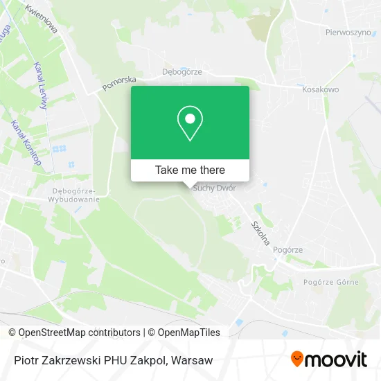 Карта Piotr Zakrzewski PHU Zakpol