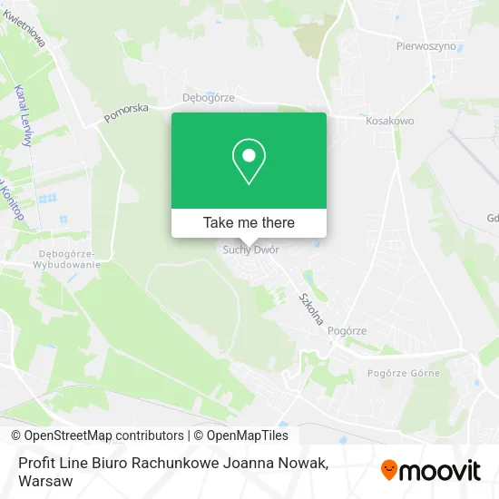 Карта Profit Line Biuro Rachunkowe Joanna Nowak