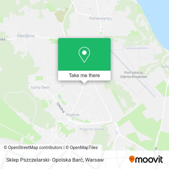 Sklep Pszczelarski- Opolska Barć map