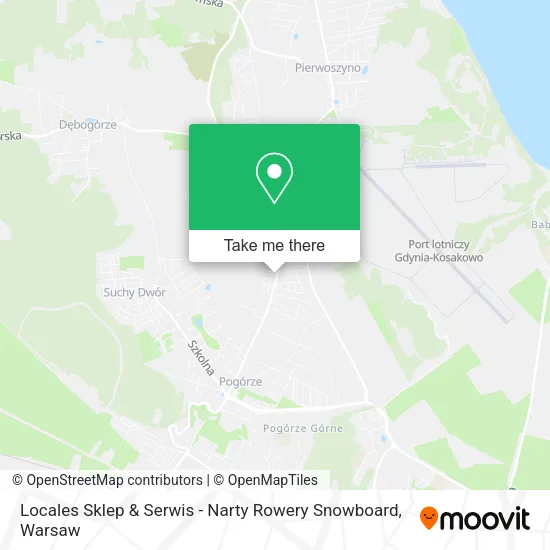 Карта Locales Sklep & Serwis - Narty Rowery Snowboard