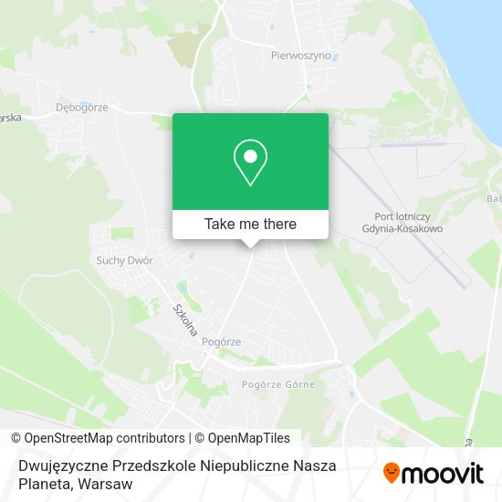 Dwujęzyczne Przedszkole Niepubliczne Nasza Planeta map