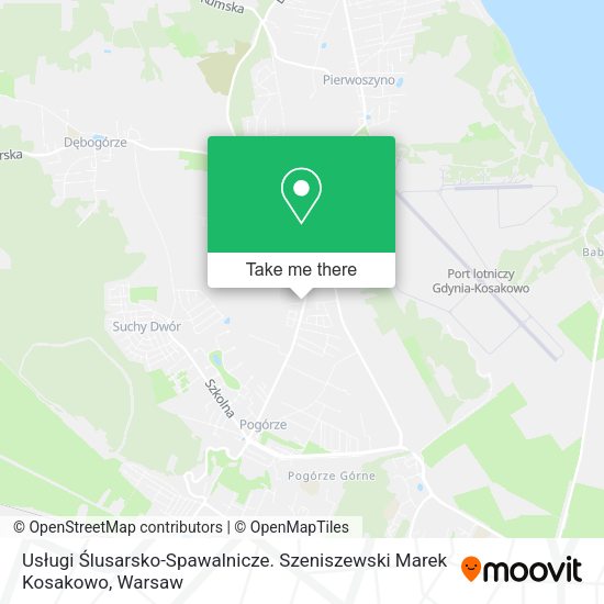 Usługi Ślusarsko-Spawalnicze. Szeniszewski Marek Kosakowo map