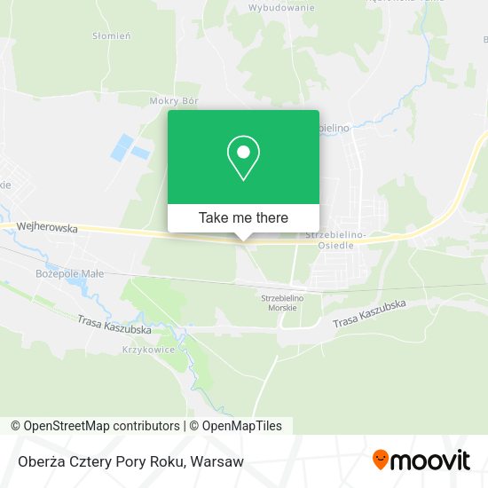 Oberża Cztery Pory Roku map